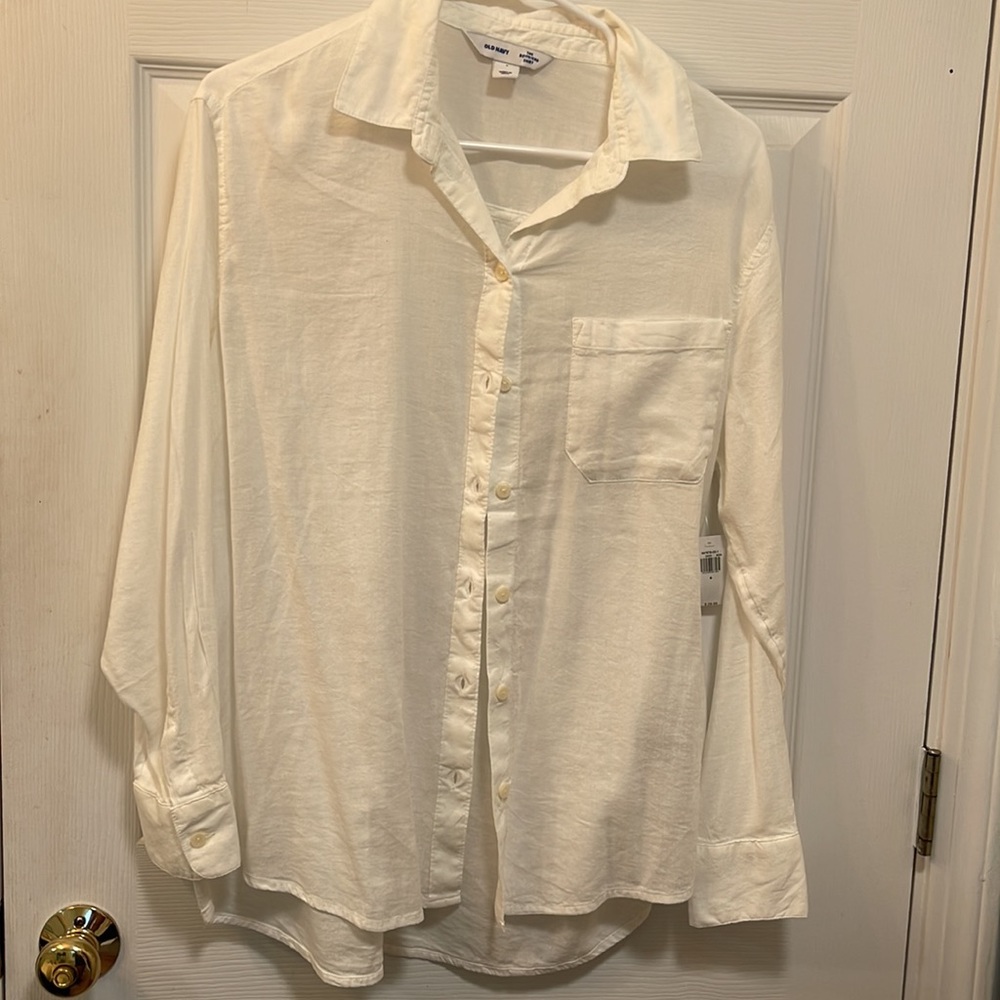 White Button Up Size S - NWT